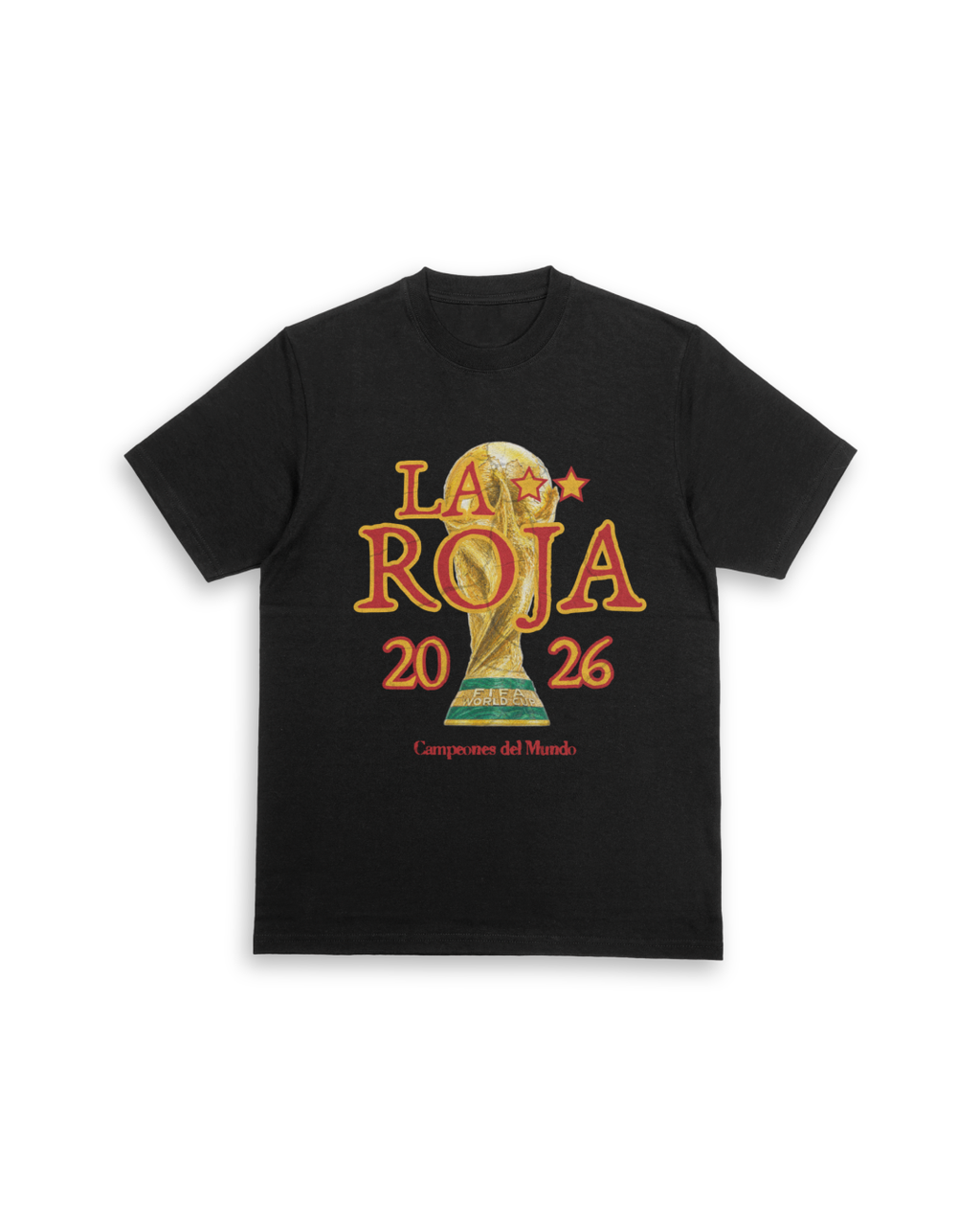 Camiseta "La Roja 2026" negra
