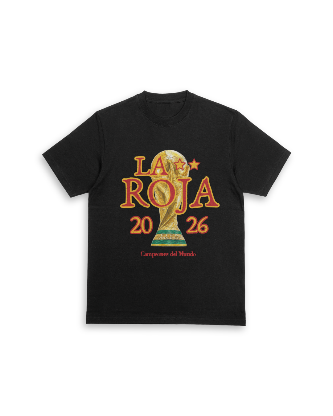 Camiseta "La Roja 2026" negra