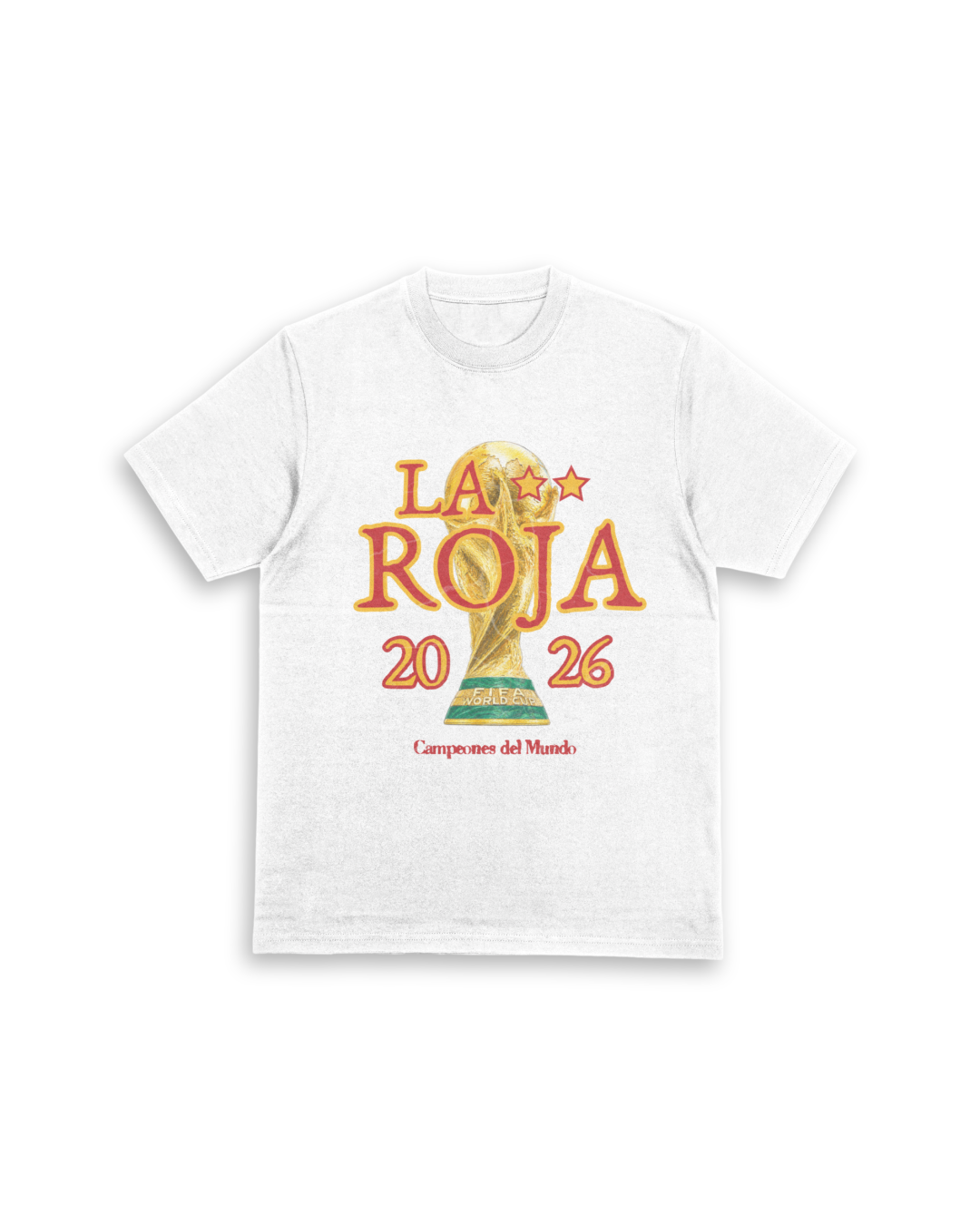 Camiseta "La Roja 2026" blanca
