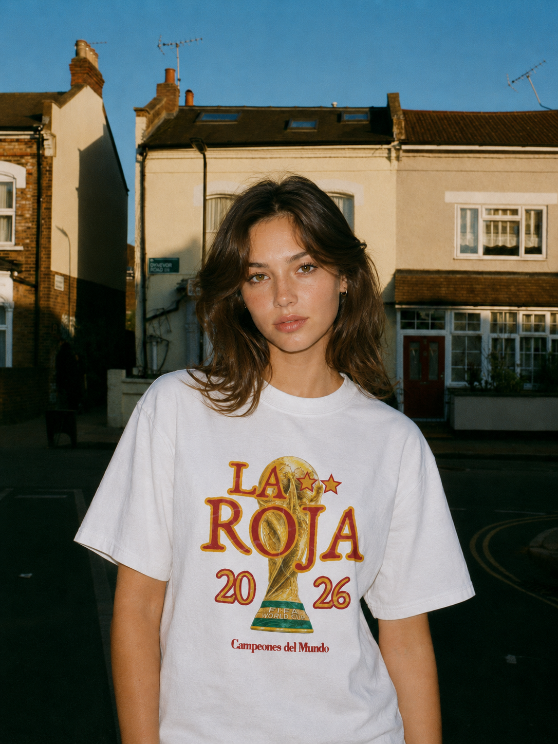Camiseta "La Roja 2026" blanca