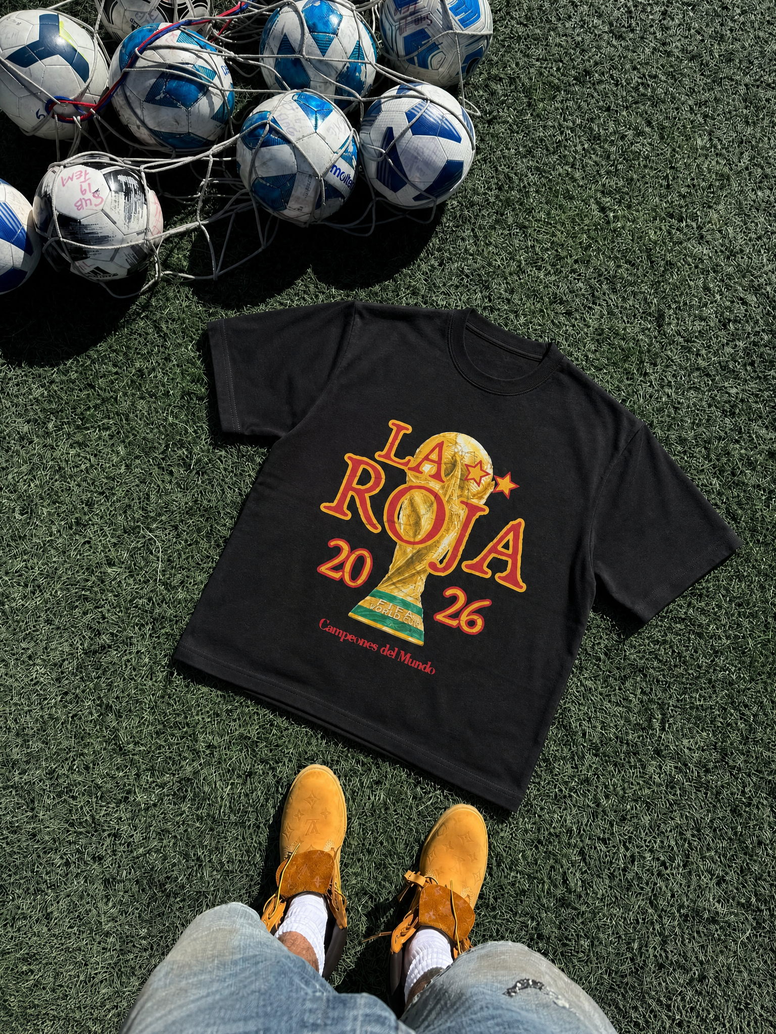 Camiseta "La Roja 2026" negra